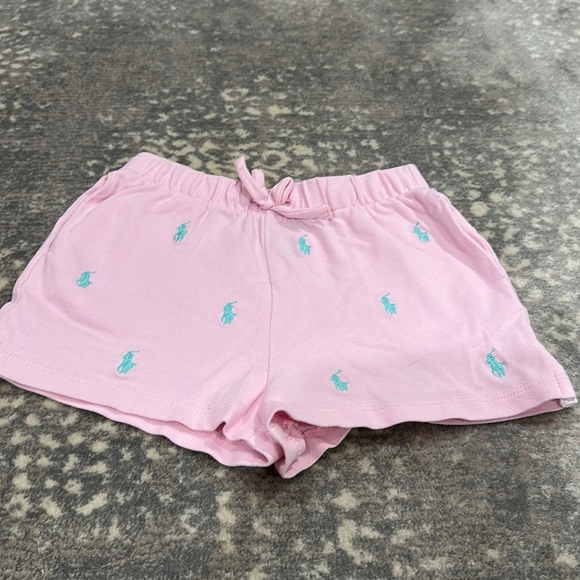POLO RALPH LAUREN KIDS PINK AND AQUA SHORTS 6X - Picture 1 of 7